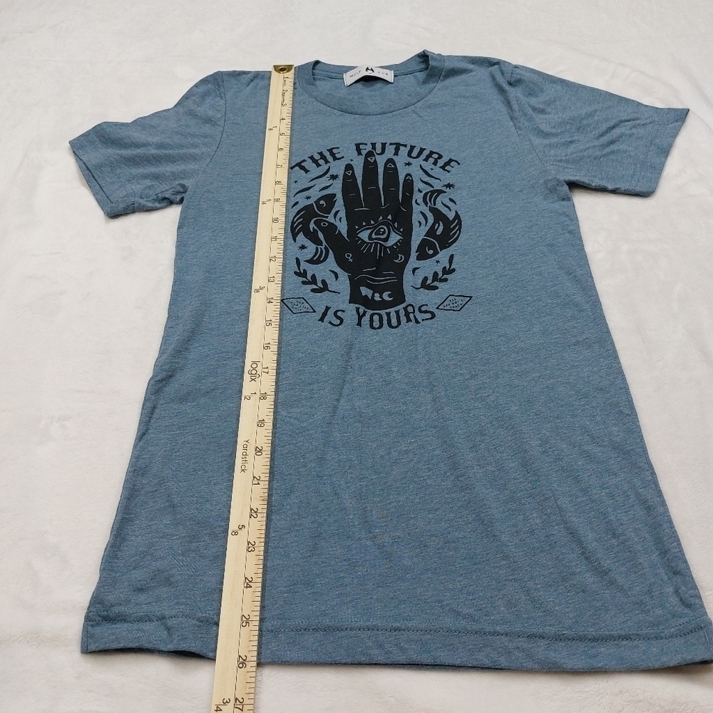 WOLF CUB BLUE THE FUTURE IS YOURS WOMEN'S T-SHIRT SIZE XS - Picture 5 of 7